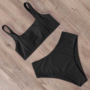 Leopard Skin High Waist Bikini Set 2019