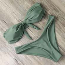 Load image into Gallery viewer, Bandeau Push Up Bikini Set